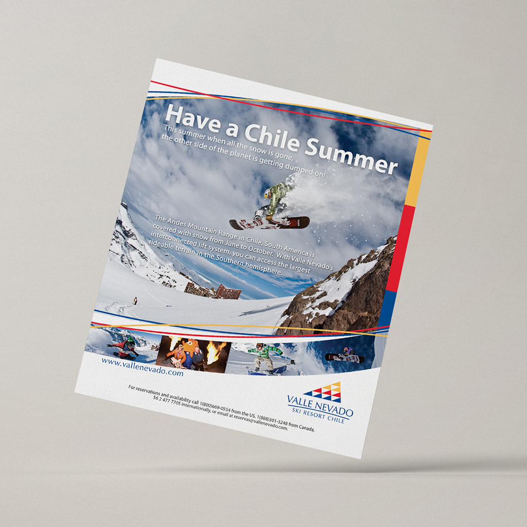 Valle Nevado Ski Resort advertising